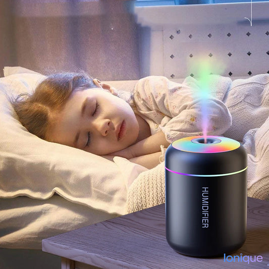 Ionique | NanoMist 2-em-1 – Umidificador & Difusor USB para Bem-Estar