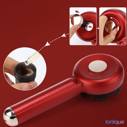 Ionique | Massageador Capilar LuminaTouch – EMS, LED 660 nm & Sérum na Medida