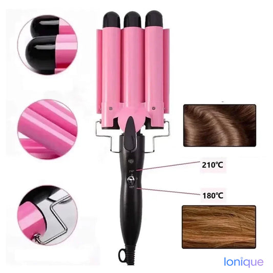 Ionique | Triple Wave 3-em-1 – Cachos Profundos, Médios & Pequenos num Clique