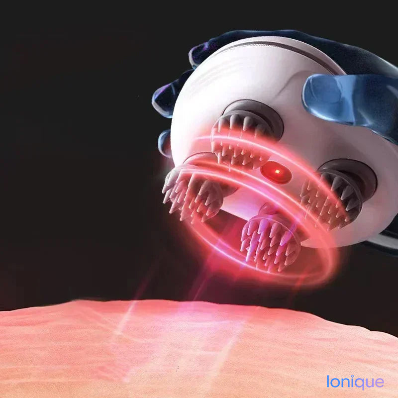 Ionique | Massageador de Couro Cabeludo com Luz Vermelha – Relaxamento & Circulação