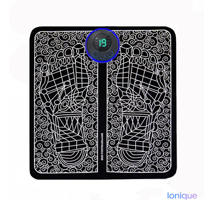 Ionique | Tapete Massageador de Pés EMS – Circulação Ativa & Alívio Instantâneo