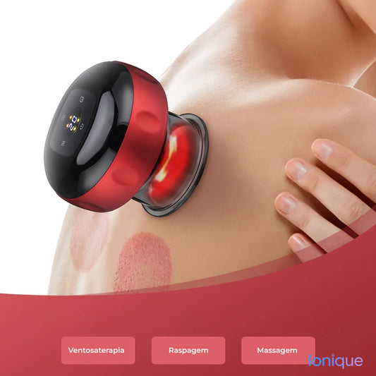Ionique | Ventosa Massageadora 3-em-1 – Sucção, Aquecimento & Relaxamento