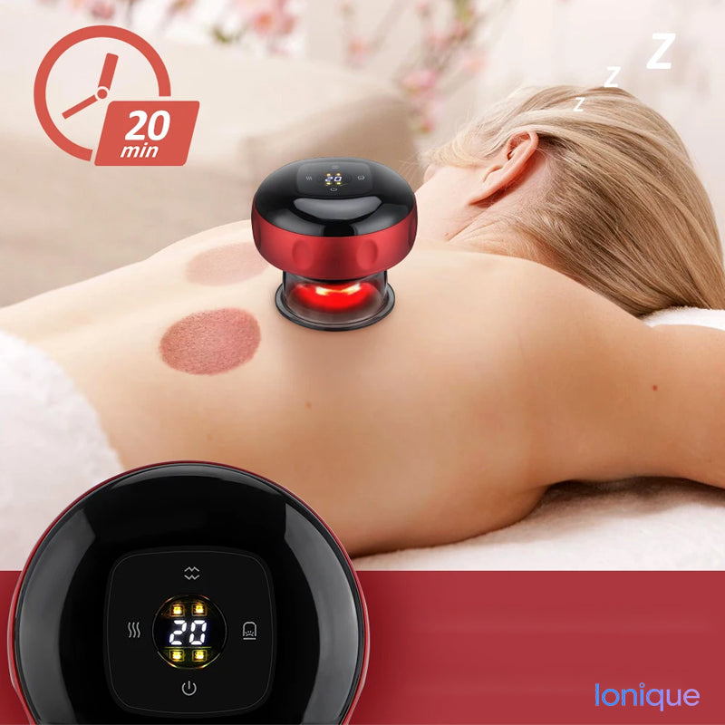 Ionique | Ventosa Massageadora 3-em-1 – Sucção, Aquecimento & Relaxamento