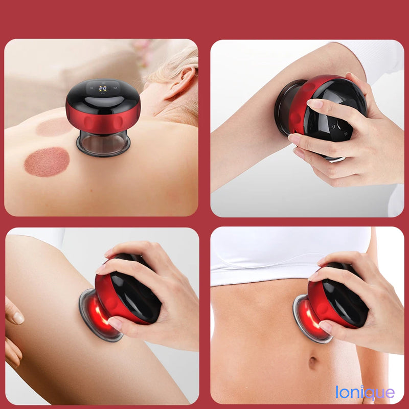 Ionique | Ventosa Massageadora 3-em-1 – Sucção, Aquecimento & Relaxamento
