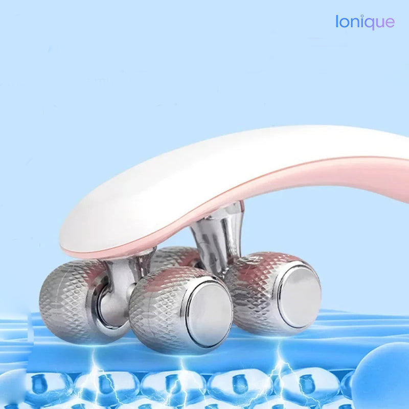 Ionique | FaceRoll EMS 2-em-1 – Massageador 3D & Microcorrente para Lifting Facial