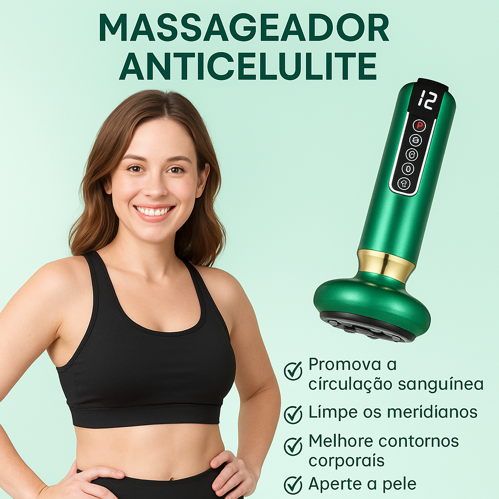 Ionique Velora | Terapia de Contorno Anticelulite Portátil com Ventosas e Ação Térmica