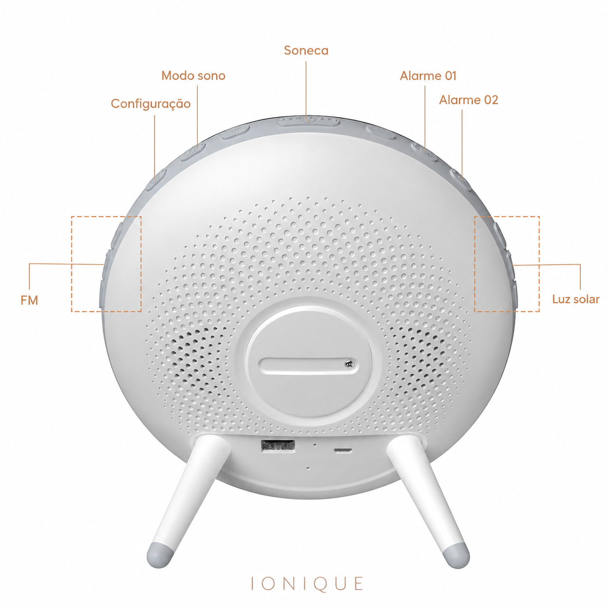 Ionique | AuroraRise – Despertador com simulação de nascer e pôr do sol