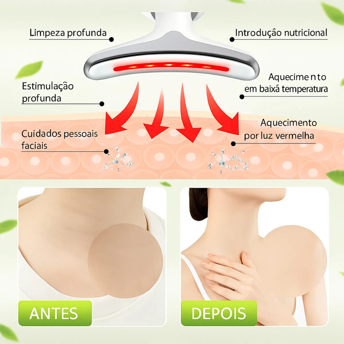 Ionique | Aparelho de Microcorrente V-Shape – Lifting Não-Invasivo