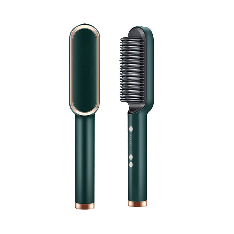 Ionique | Pro Styler 2‑em‑1 – Escova e Prancha Profissional Turmalina/Cerâmica