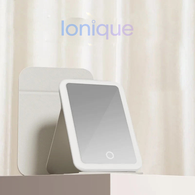 Ionique | TouchGlow 80 – Espelho LED Touch 3 Cores Dobrável & USB
