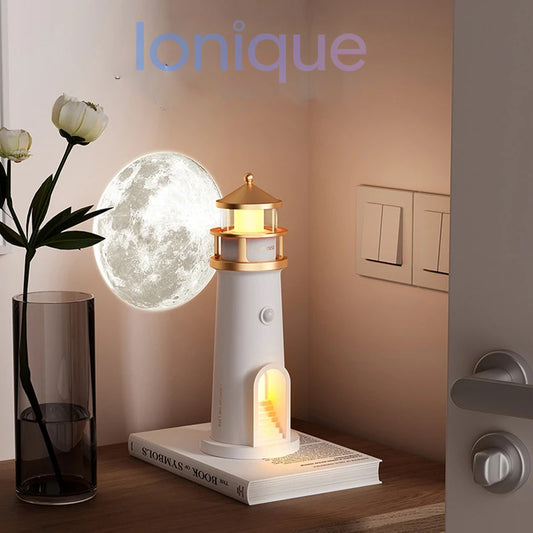 Ionique | LuarLighthouse – Projetor Lunar HD com Sensor, Controle & Bluetooth