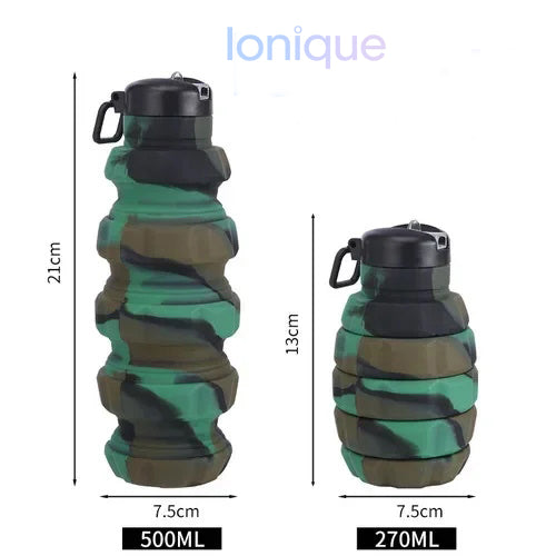 Ionique | Garrafa Retrátil de Silicone – Sustentabilidade e Portabilidade em Cada Gole