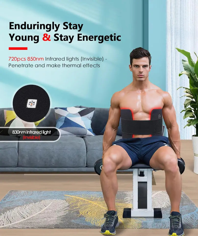 Ionique DeepGlow | Manta de Luz Vermelha e Infravermelha para Pele, Músculos e Recuperação