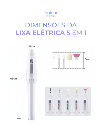 Ionique Lixa Elétrica 5 em 1 - Mãos e Pés