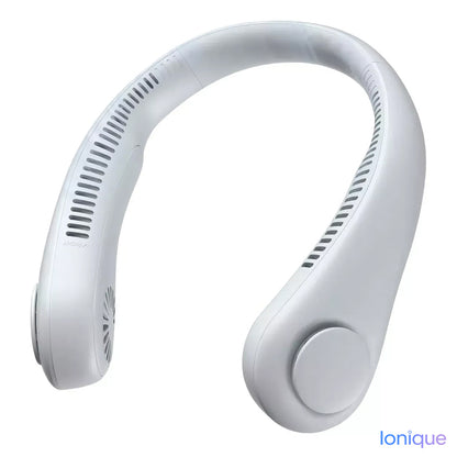 Ionique | Ventilador Portátil de Pescoço com LED – Refrigeração Sem Lâminas e 5 Velocidades