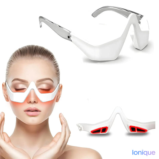 Ionique | Óculos Dermaluz 3D – EMS & Luz Vermelha para Olheiras e Rugas
