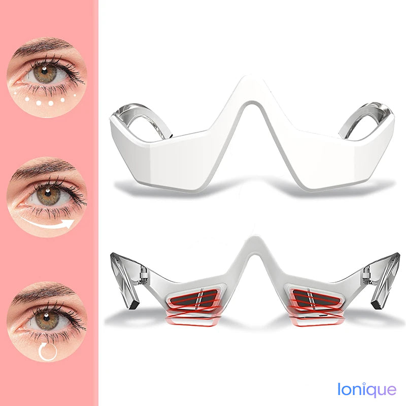 Ionique | Óculos Dermaluz 3D – EMS & Luz Vermelha para Olheiras e Rugas