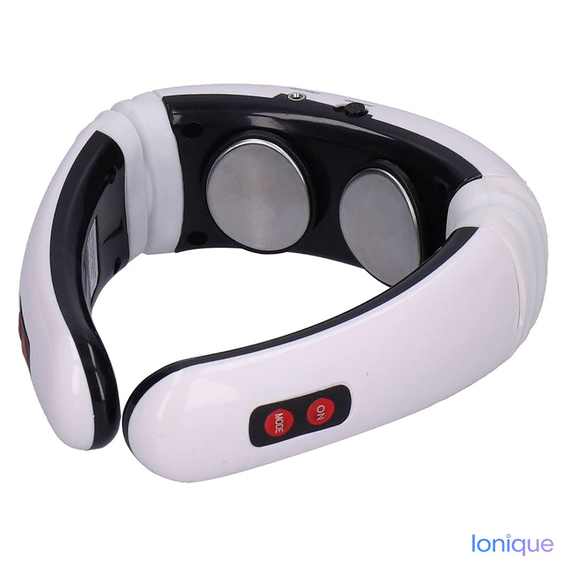 Ionique | Massageador Cervical Pulse – EMS/TENS, Calor 52°C & Alívio 360°