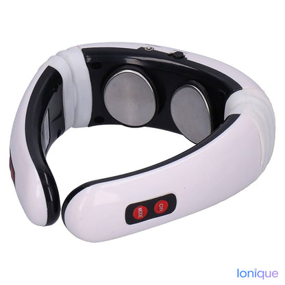 Ionique | Massageador Cervical Pulse – EMS/TENS, Calor 52°C & Alívio 360°