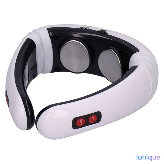 Ionique | Massageador Cervical Pulse – EMS/TENS, Calor 52°C & Alívio 360°