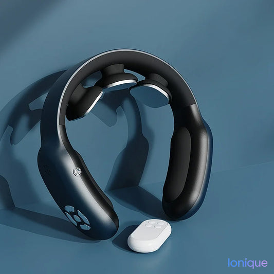 Ionique | Massageador Cervical Pulse – EMS/TENS, Calor 52°C & Alívio 360°