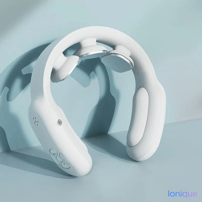 Ionique | Massageador Cervical Pulse – EMS/TENS, Calor 52°C & Alívio 360°