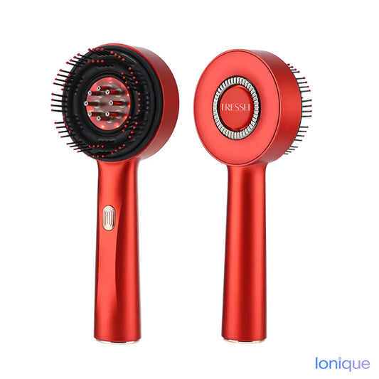 Ionique | Massageador Capilar LuminaTouch – EMS, LED 660 nm & Sérum na Medida