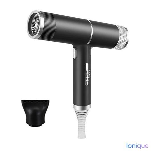 Ionique | Secador Bladeless 57° – Íons Negativos, Colágeno & Portabilidade Premium