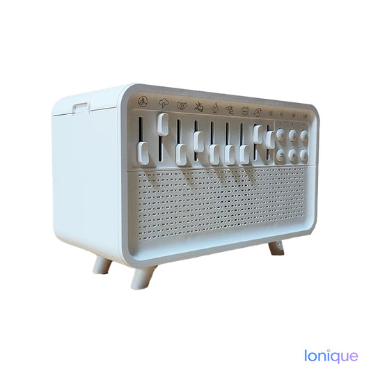 Ionique | Speaker & Bruma – Som Hi-Fi, Luz Aconchegante & Umidificação
