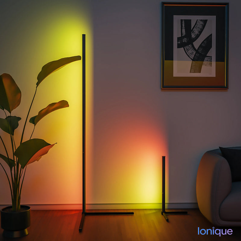 Ionique | Abajur RGB de Chão – 16 M Cores & Controle Inteligente