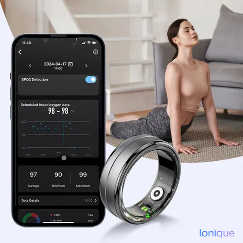 Ionique | Anel Monitor de Sono – Métricas 24h & Conforto Invisível