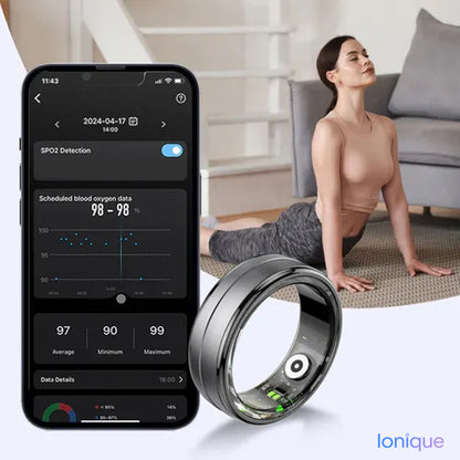 Ionique | Anel Monitor de Sono – Métricas 24h & Conforto Invisível
