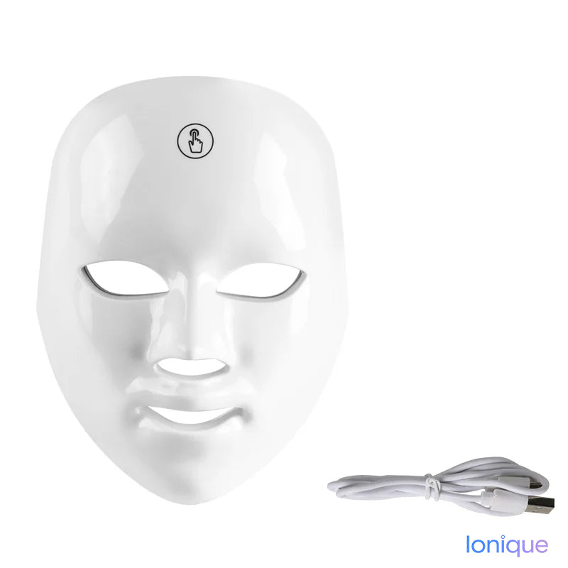 Ionique | Máscara Facial de LED 7 Cores – Rejuvenescimento & Acne Control