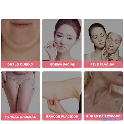 Ionique | FaceRoll EMS 2-em-1 – Massageador 3D & Microcorrente para Lifting Facial