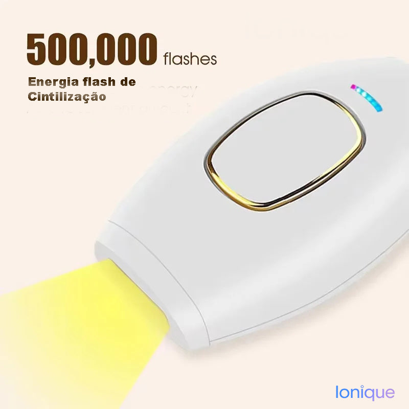 Ionique | PulseSilk IPL – Depilador Elétrico 500 000 Flashes para Corpo & Região Íntima