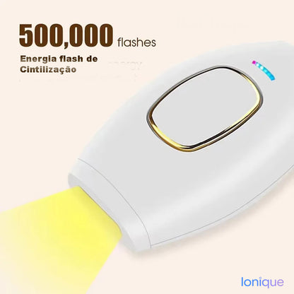 Ionique | PulseSilk IPL – Depilador Elétrico 500 000 Flashes para Corpo & Região Íntima