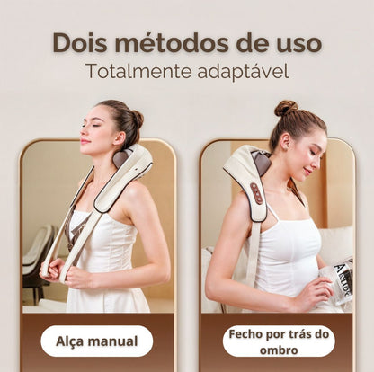Ionique Élance 4D | Massageador Sem Fio para Pescoço e Ombros com Calor Inteligente