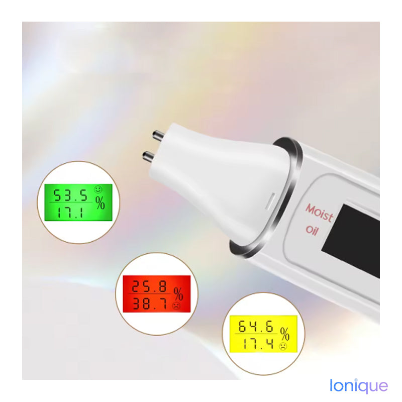 Ionique | Analisador Digital da Pele  – Detector de Umidade, Óleo & Elasticidade da Pele