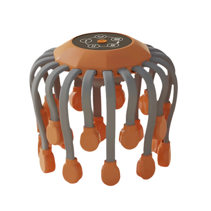 Ionique | OctoScalp 20 – Massageador Elétrico de Couro Cabeludo com 20 Pinos Rotativos, 5 Modos & Timer Inteligente