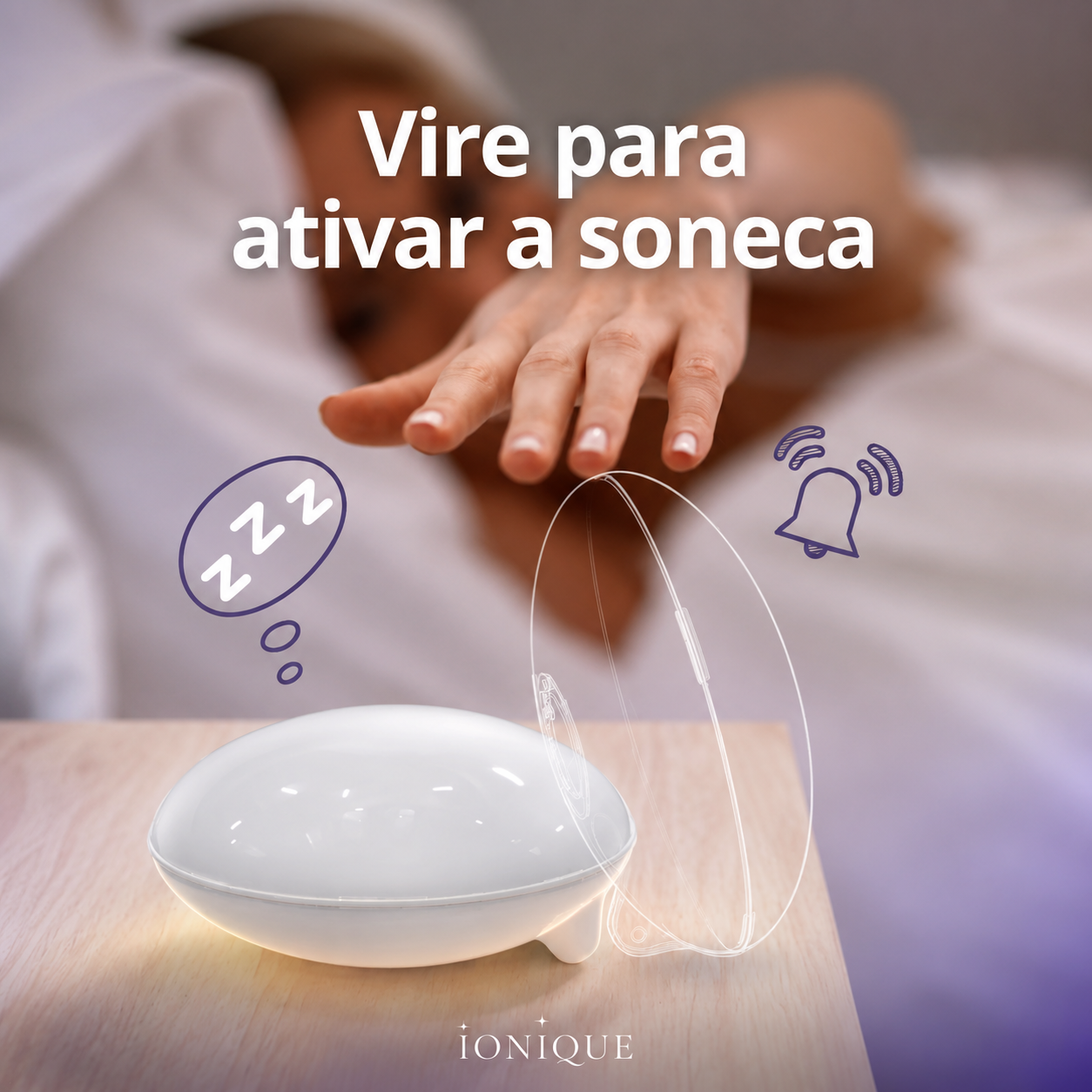 Ionique | AuroraRise – Despertador com simulação de nascer e pôr do sol