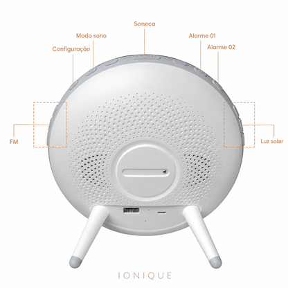 Ionique | AuroraRise – Despertador com simulação de nascer e pôr do sol
