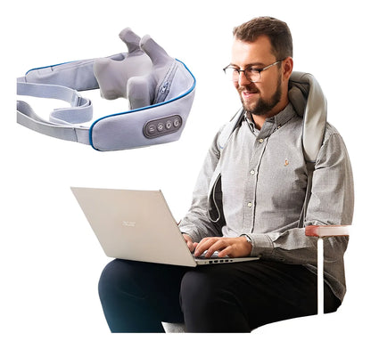 Ionique Élance 4D | Massageador Sem Fio para Pescoço e Ombros com Calor Inteligente