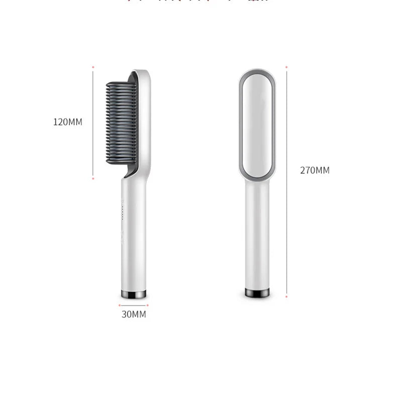Ionique | Pro Styler 2‑em‑1 – Escova e Prancha Profissional Turmalina/Cerâmica