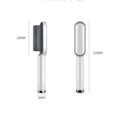Ionique | Pro Styler 2‑em‑1 – Escova e Prancha Profissional Turmalina/Cerâmica
