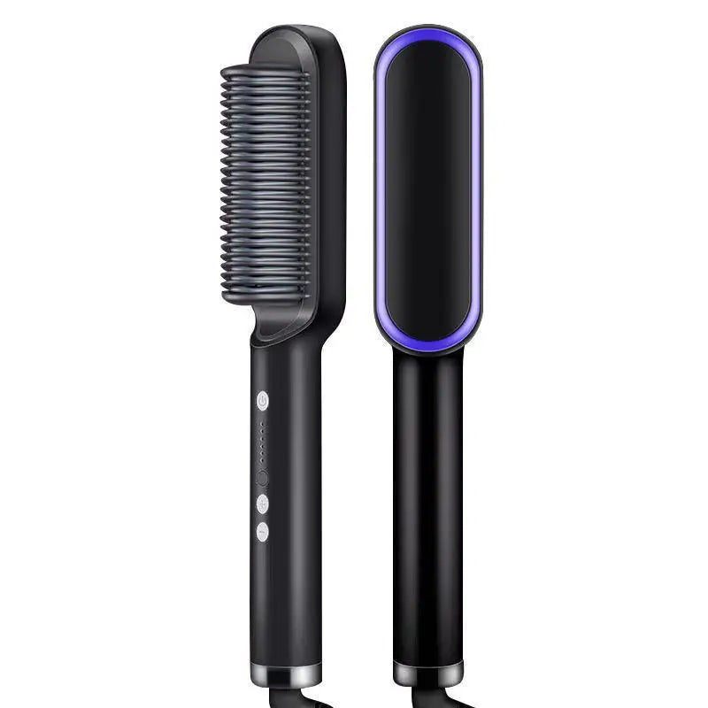 Ionique | Pro Styler 2‑em‑1 – Escova e Prancha Profissional Turmalina/Cerâmica