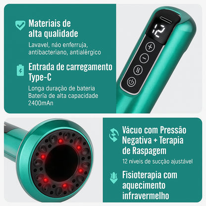 Ionique Velora | Terapia de Contorno Anticelulite Portátil com Ventosas e Ação Térmica