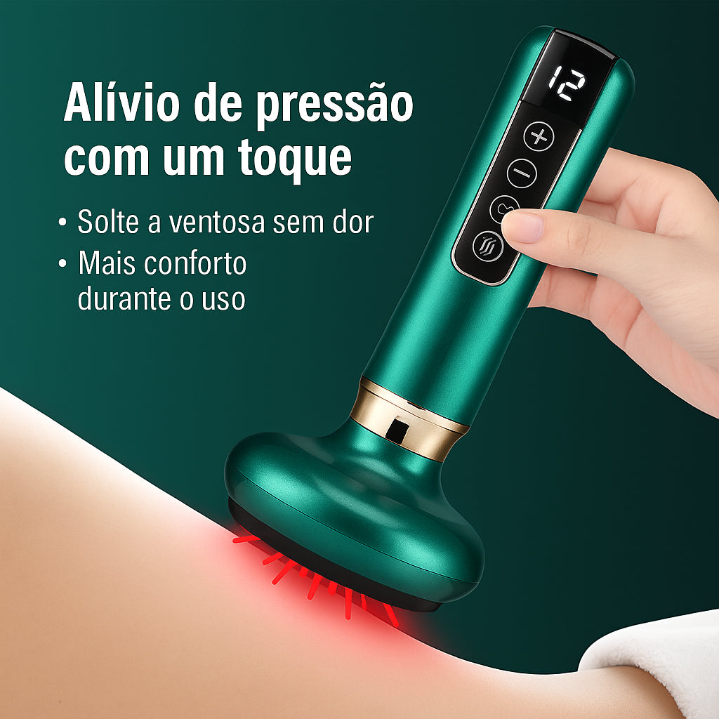 Ionique Velora | Terapia de Contorno Anticelulite Portátil com Ventosas e Ação Térmica