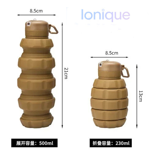 Ionique | Garrafa Retrátil de Silicone – Sustentabilidade e Portabilidade em Cada Gole