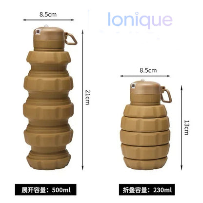 Ionique | Garrafa Retrátil de Silicone – Sustentabilidade e Portabilidade em Cada Gole
