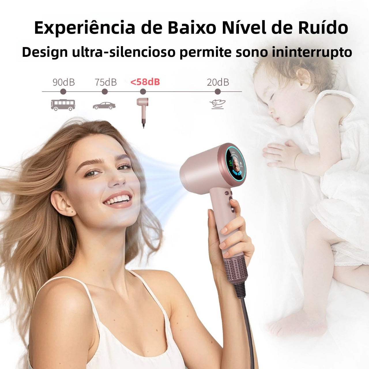 Ionique Skin Vibe | Revolução Plasma - O Único Secador Profissional com Plasma + Íon no Brasil - 2200W Bivolt Automático